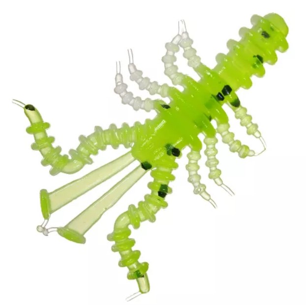 

Приманка Trigger Baits Mosya №126/127 3,8см. 10шт., Зеленый, Mosya