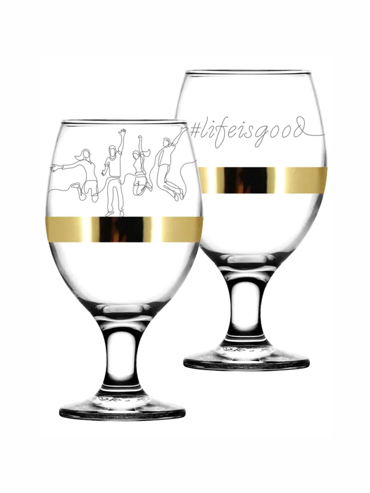 Подарочный набор бокалов для пива PROMSIZ ЛАЙФ 400 мл, 2 шт.