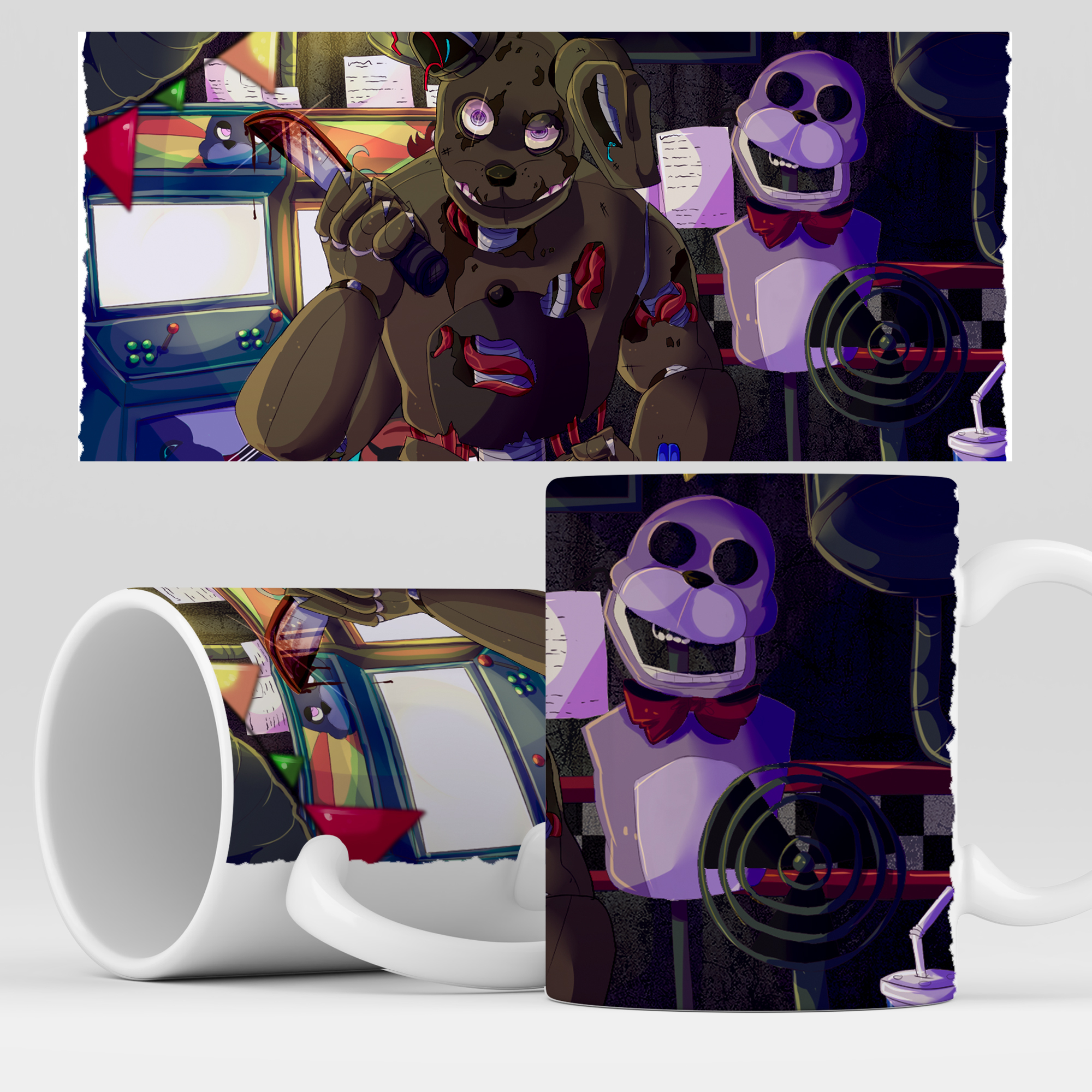 

Кружка RocketCup с принтом "Five Nights at Freddy's: Security Breach", FNFSB02