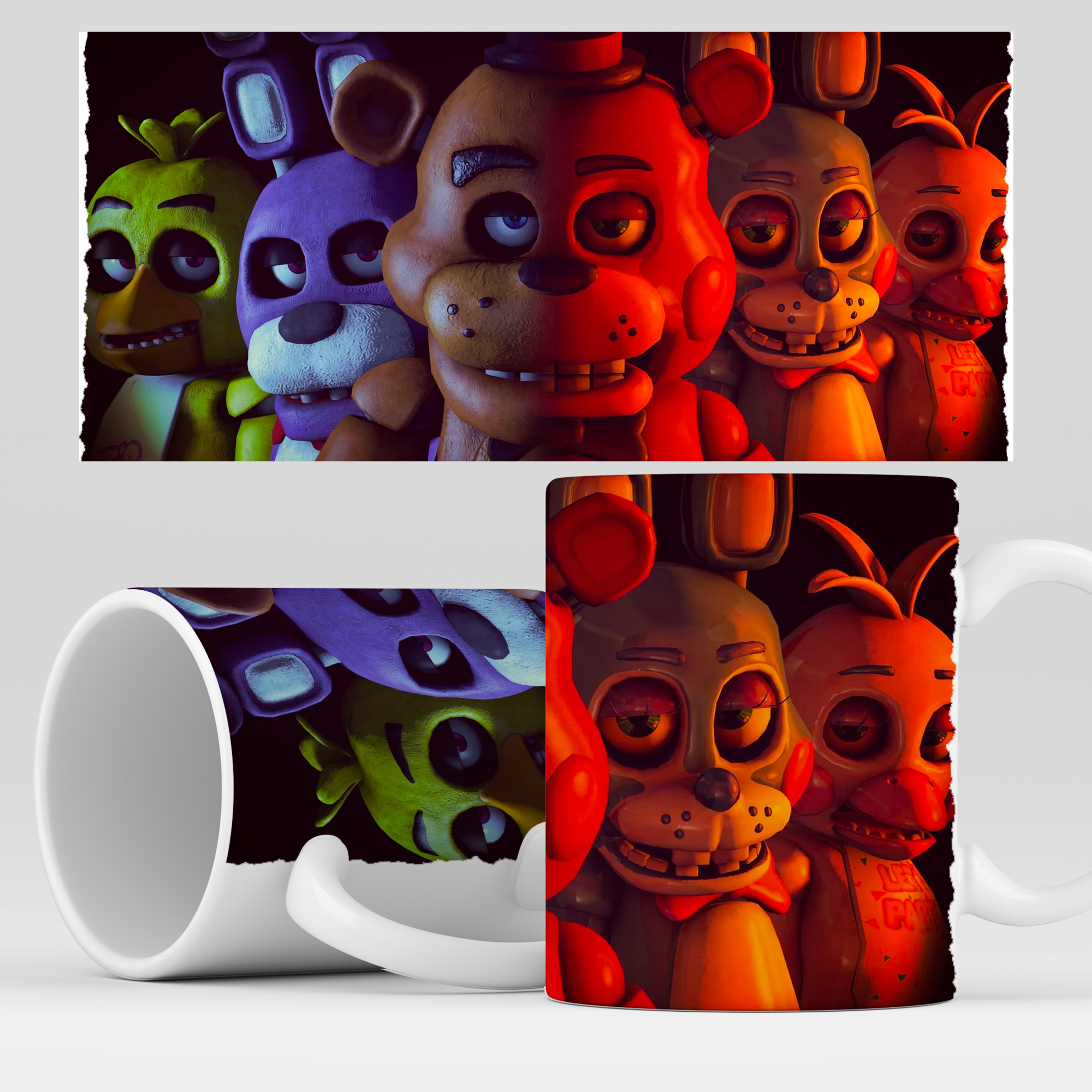 

Кружка RocketCup с принтом "Five Nights at Freddy's: Security Breach", FNFSB03