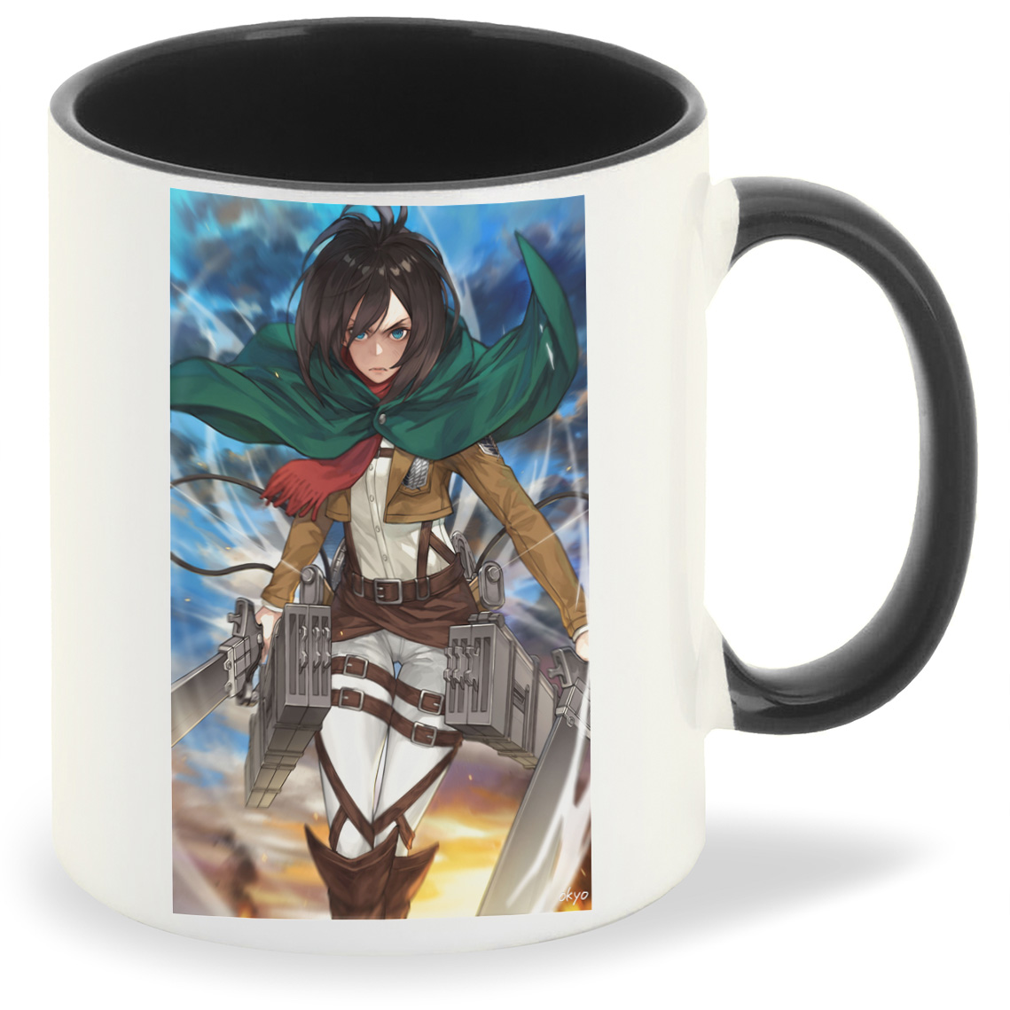 

Кружка CoolPodarok Аниме Атака титанов Микаса Mikasa (девушка с зелёным плащом), Аниме Атака титанов Микаса Mikasa (девушка с зелёным плащом)