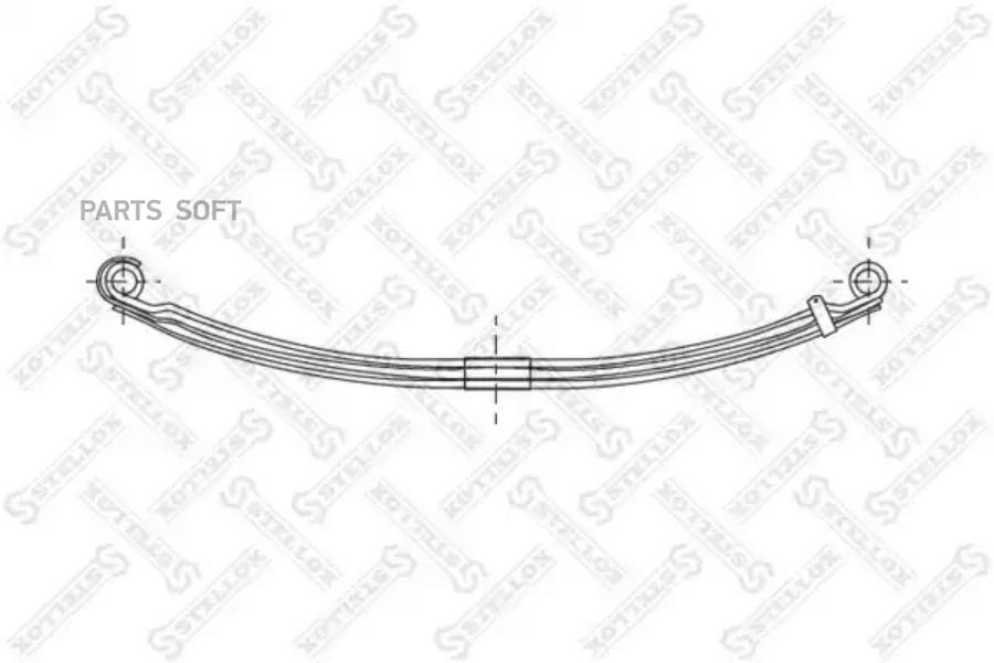 STELLOX Рессора STELLOX 8455693sx