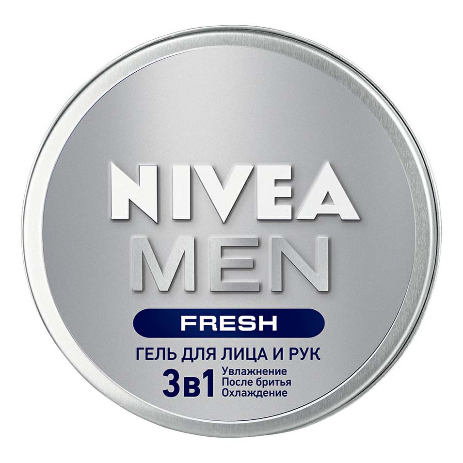 Купить Увлажняющий гель для лица и рук Nivea Men Fresh 3 в 1 для мужчин 75 мл
