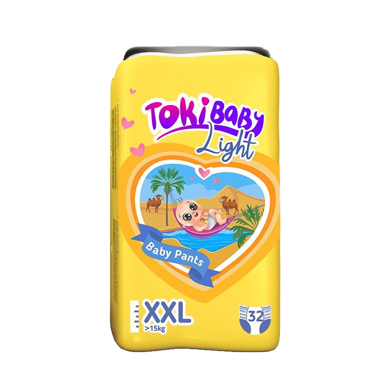 Подгузники-трусики TokiBaby Light XXL 15 кг 32 шт 1677₽