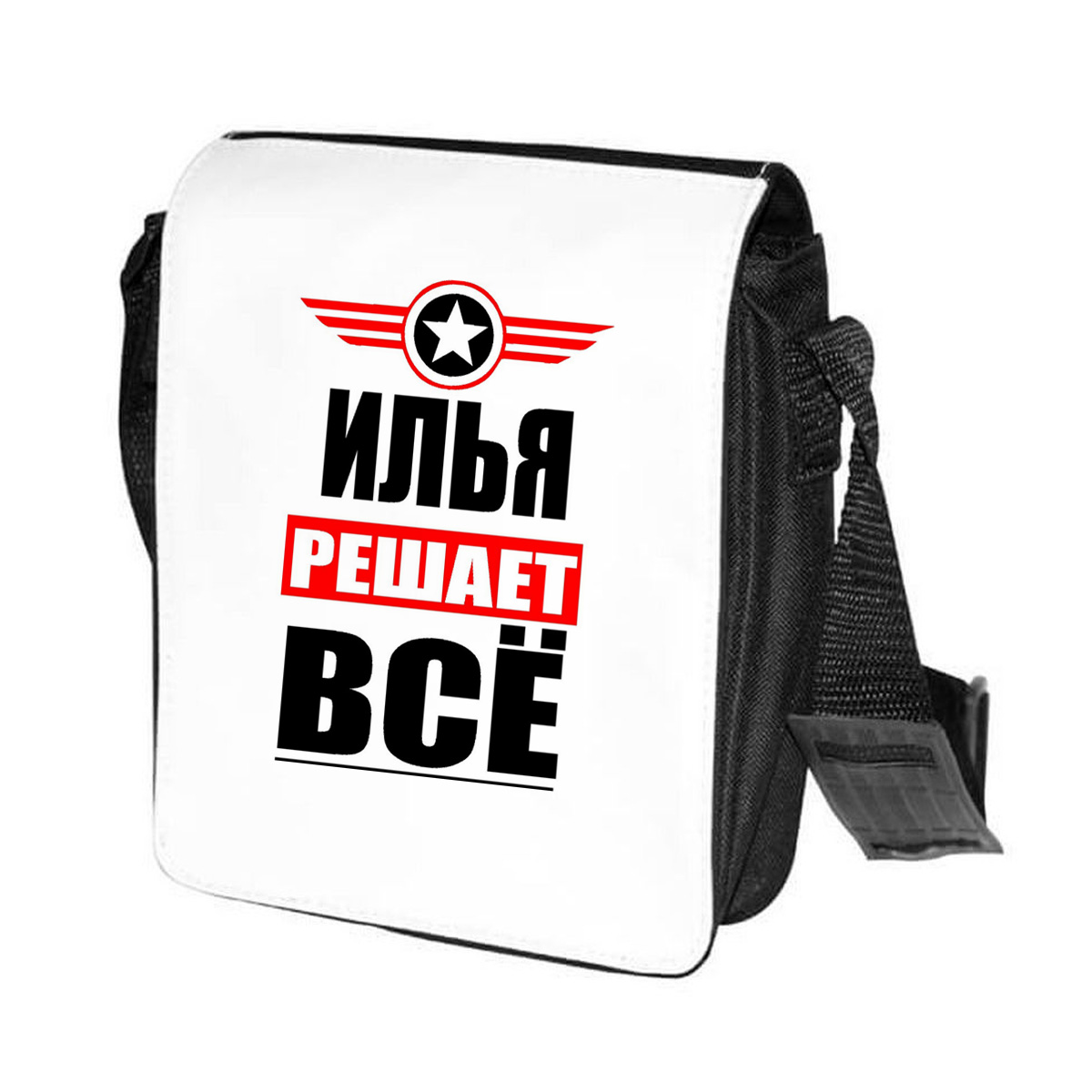 

Сумка унисекс CoolPodarok CN04430 черно-белый, Черный;белый, CN04430