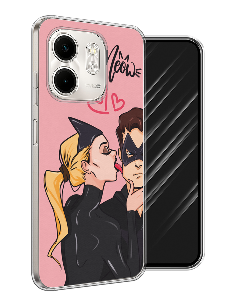 

Чехол Awog на Infinix Smart 9/Hot 50i "Kiss of Cat Woman", Розовый;черный;бежевый, 3106750-1