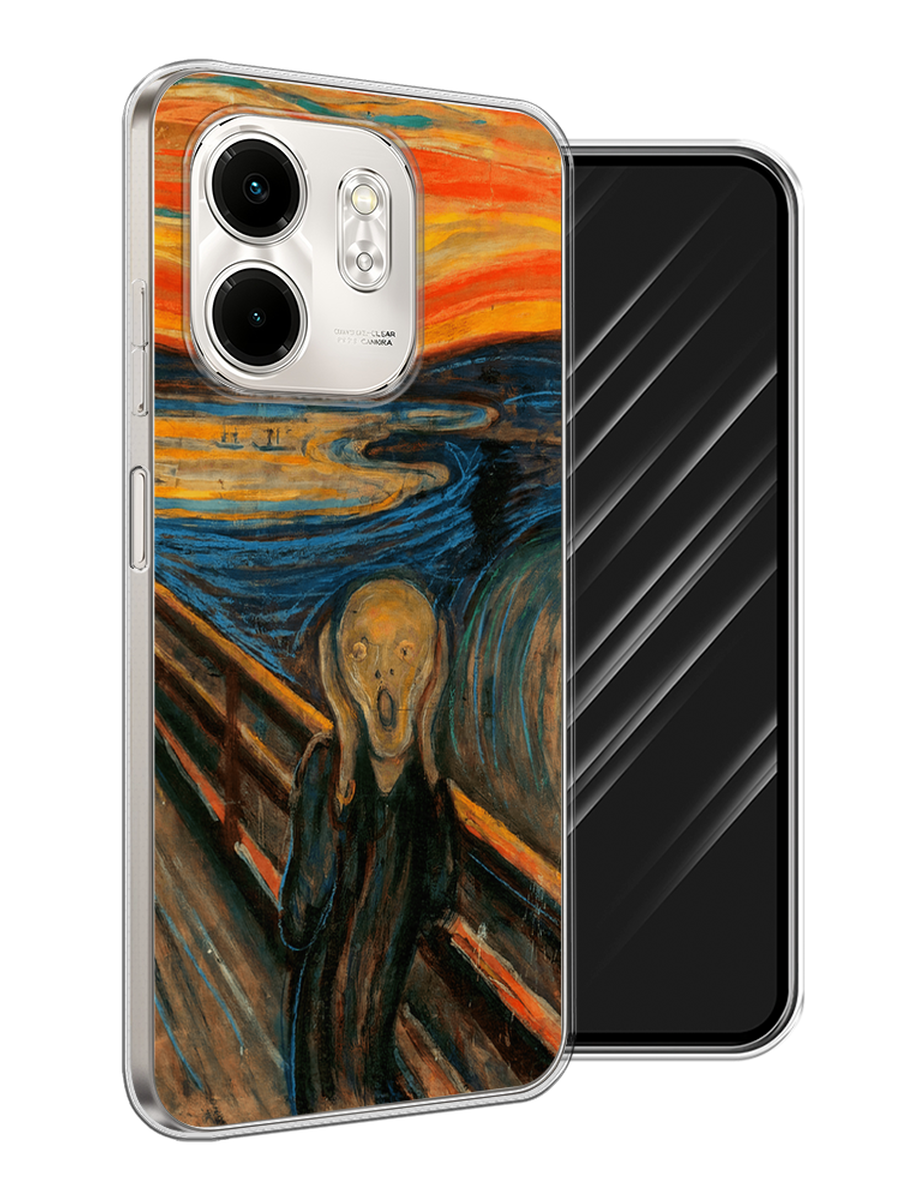 

Чехол Awog на Infinix Smart 9/Hot 50i "Крик", Оранжевый;синий;серый, 3106750-1
