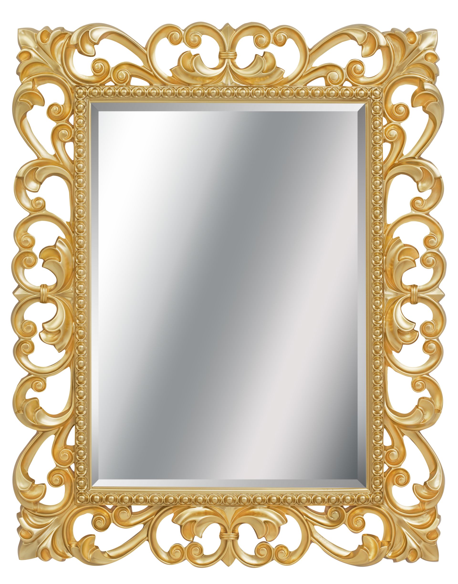 фото Зеркало tessoro "isabella" прямоугольное с фацетом 750х950 арт. ts-1076-750-g золото