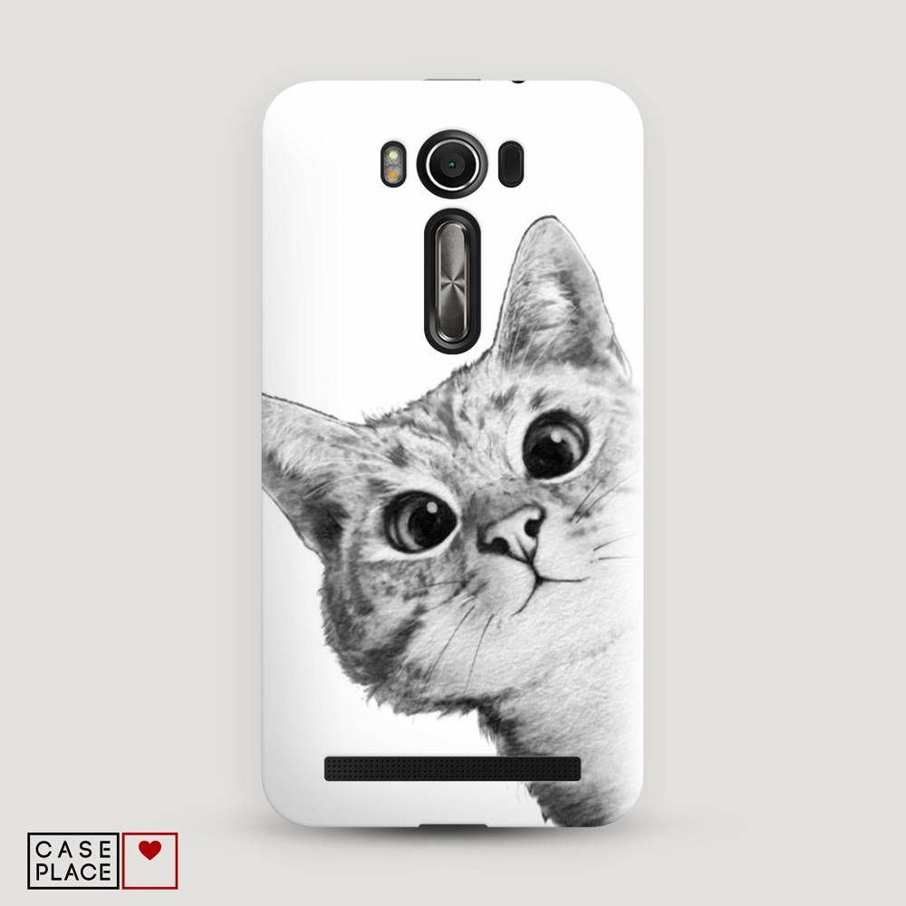 

Чехол Awog "Кот рисунок черно-белый" для Asus Zenfone 2 Laser ZE550/551KL