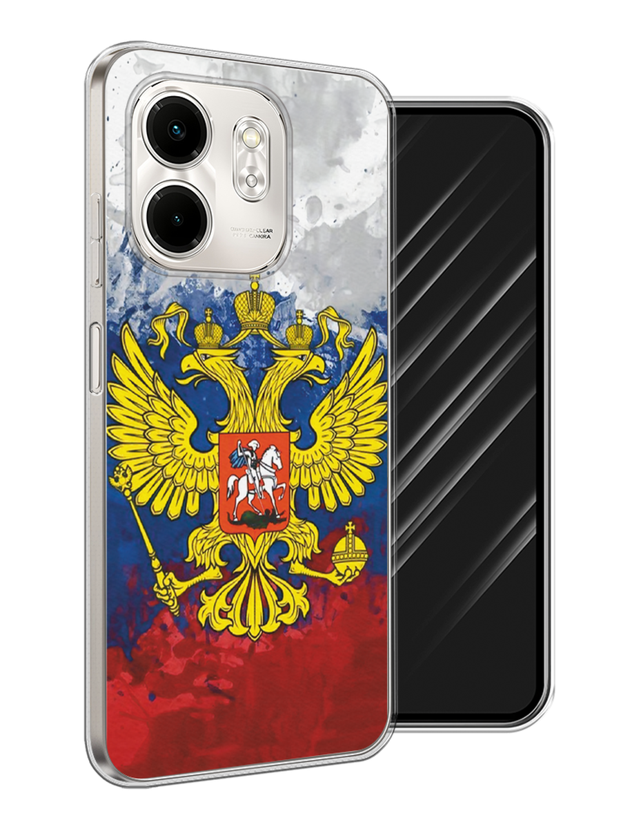 

Чехол Awog на Infinix Smart 9/Hot 50i "РФ", Белый;синий;красный, 3106750-1