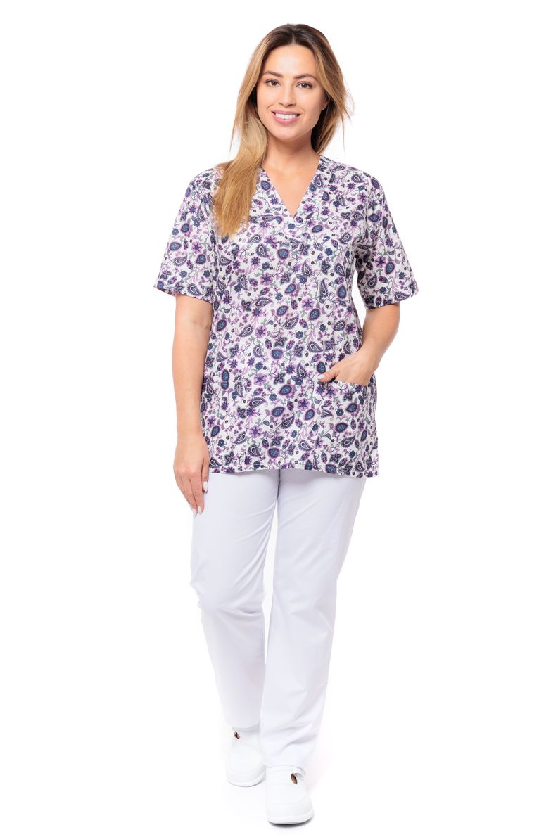 

Блуза медицинская женская MedicalWear Хирург 204 голубая 50 RU, Хирург 204