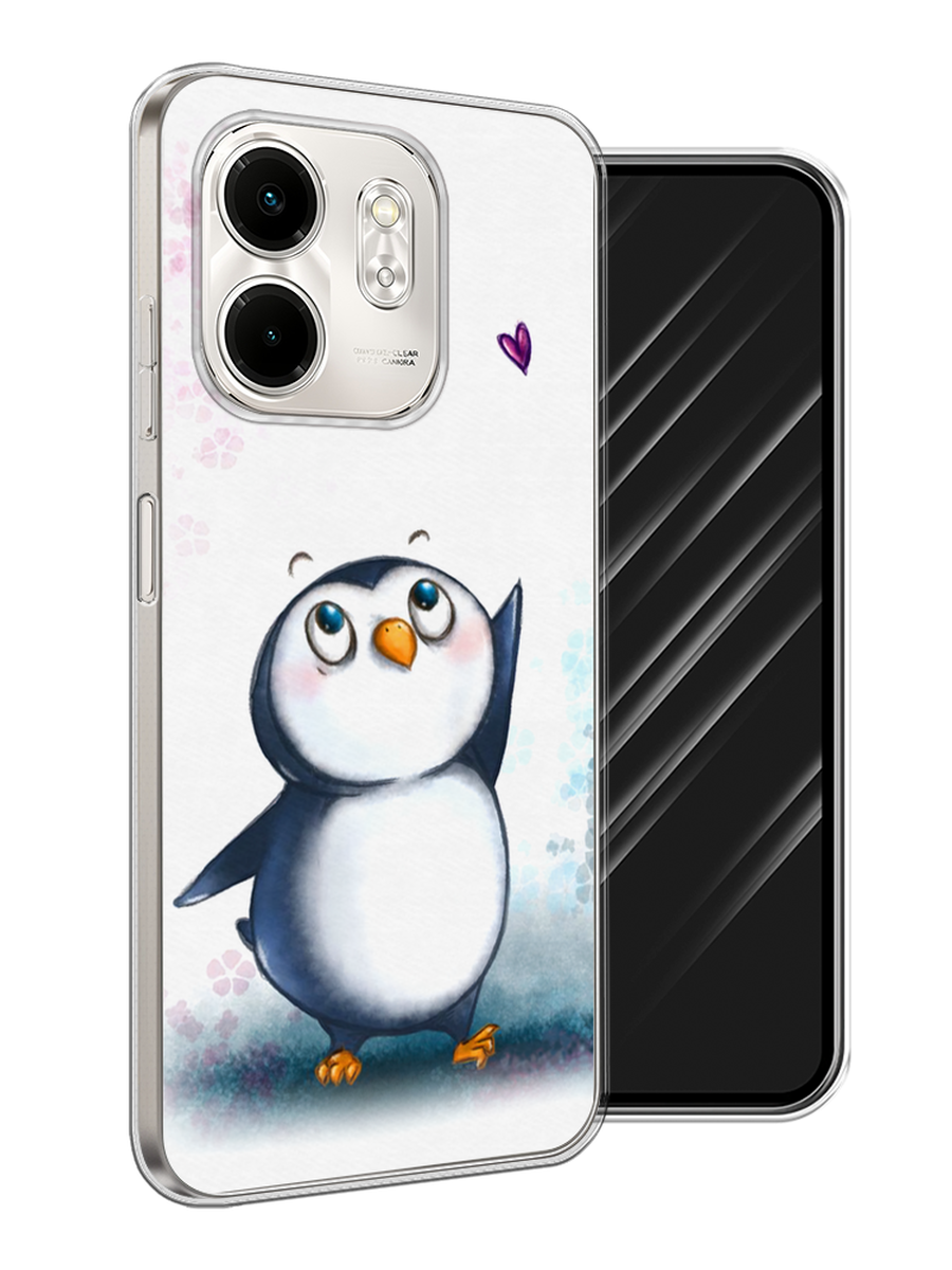 

Чехол Awog на Infinix Smart 9/Hot 50i "Пингвин и сердечко", Белый, 3106750-1