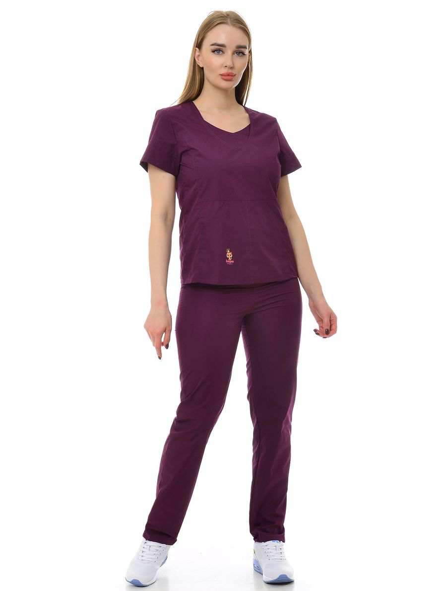 фото Костюм медицинский женский medicalwear киса 124 фиолетовый 46 ru