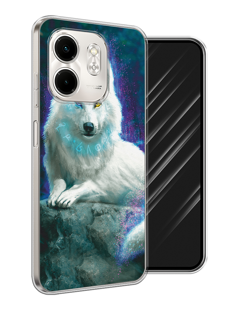 

Чехол Awog на Infinix Smart 9/Hot 50i "Белоснежный волк", Белый;зеленый;фиолетовый, 3106750-1