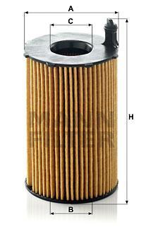 

Фильтрующий элемент масляного фильтра MANN-FILTER HU8005Z, фильтрующий элемент масляного фильтра HU8005Z