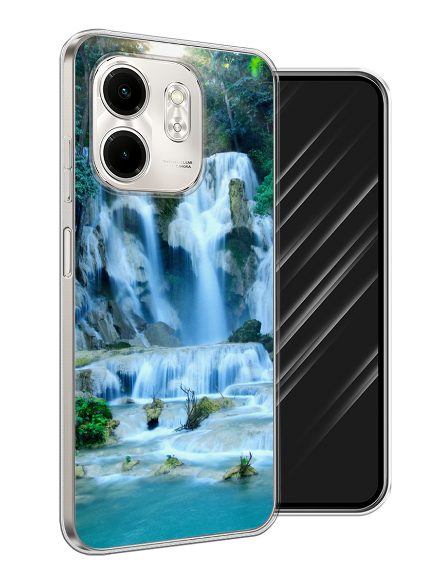 

Чехол Awog на Infinix Smart 9/Hot 50i "Водопад 8", Голубой;зеленый, 3106750-1