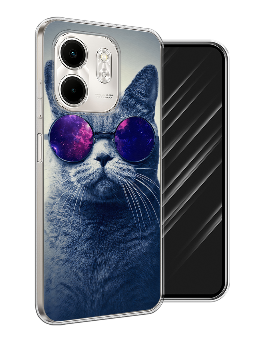 

Чехол Awog на Infinix Smart 9/Hot 50i "Космический кот", Бордовый, 3106750-1