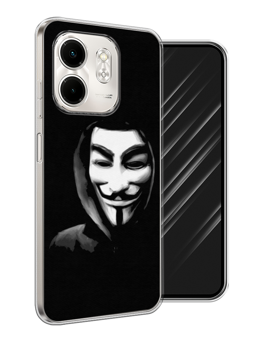 

Чехол Awog на Infinix Smart 9/Hot 50i "Анонимус", Черный;серый;белый, 3106750-1