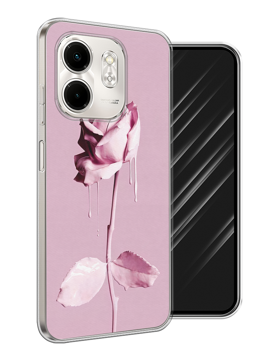 

Чехол Awog на Infinix Smart 9/Hot 50i "Роза в краске", Белый;розовый, 3106750-1