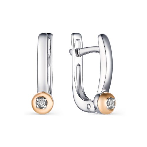 

Серьги женские из серебра АЛЬКОР 02-1601/000Б-00 бриллиант, 02-1601/000Б-00
