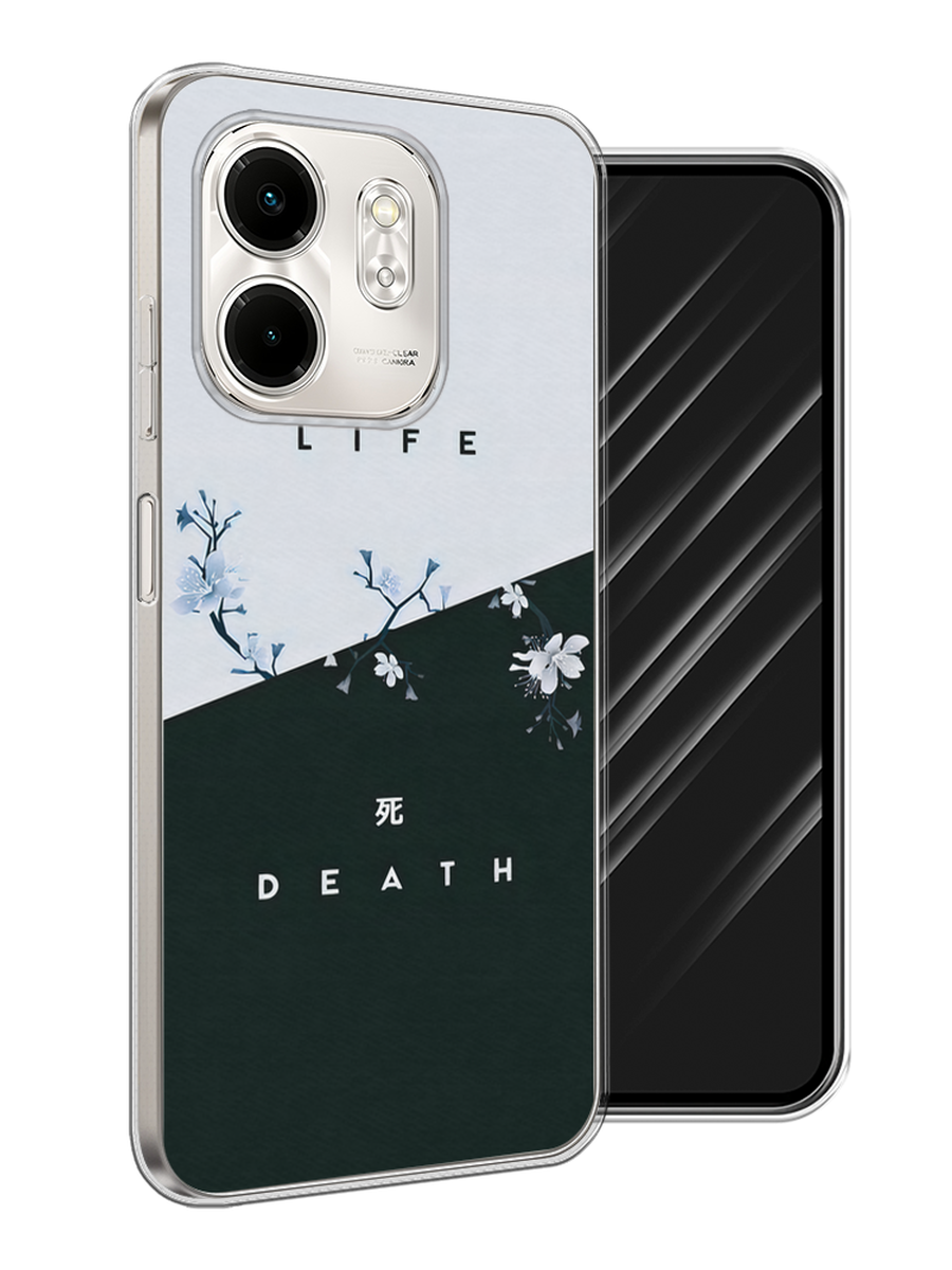 

Чехол Awog на Infinix Smart 9/Hot 50i "Life and death", Черный;серый, 3106750-1