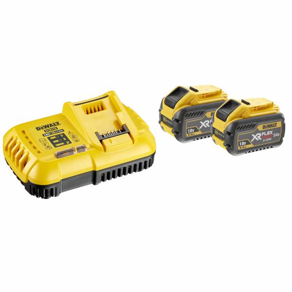 Набор зарядное устройство DCB118 + 2 батареи DCB547 9Ач DEWALT DCB118X2-QW led em 001 м 240v фейерверк шар с контрол 12 реж 3м 3м 3м 52 луча 2 кор 24 вольта