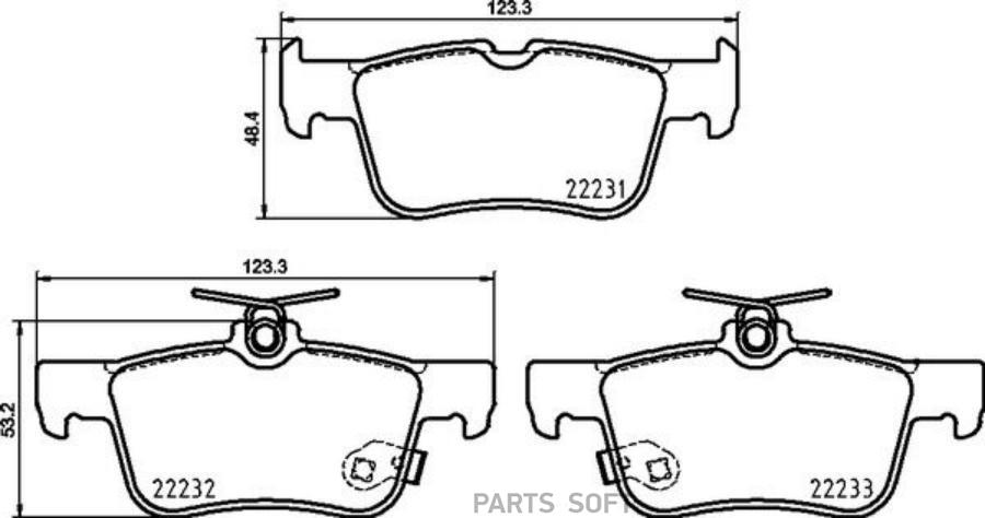 

Тормозные колодки brembo P24217