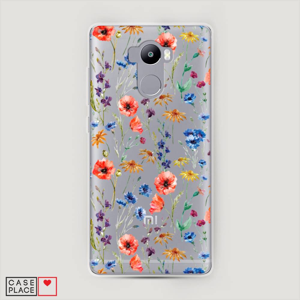 

Пластиковый чехол "Маки и васильки фон" на Xiaomi Redmi 4