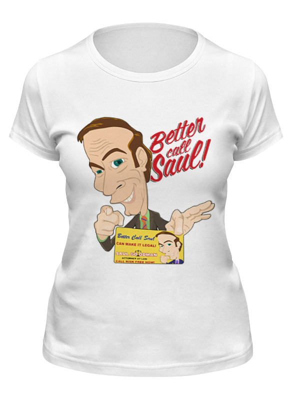

Футболка женская Printio Better call saul белая M, Белый, Better call saul