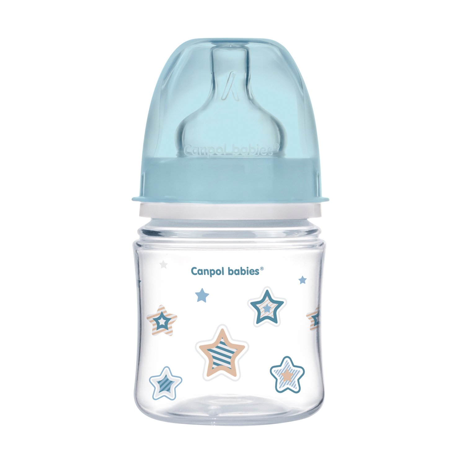 

Бутылочка Canpol Newborn baby, с рождения, 120 мл, голубой 210204036, 210204036