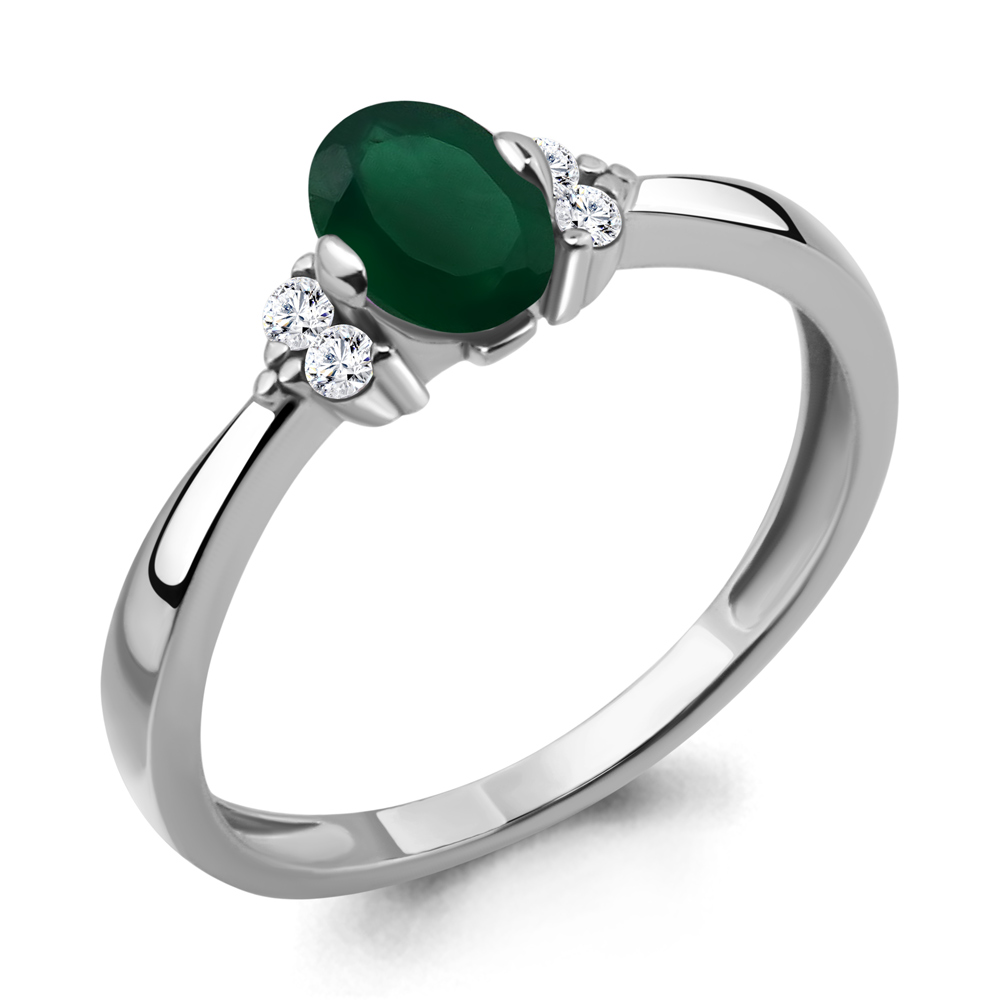 

Кольцо из серебра с агатом р. 17,5 Aquamarine 6523609А_925_р, 6523609А_925_р