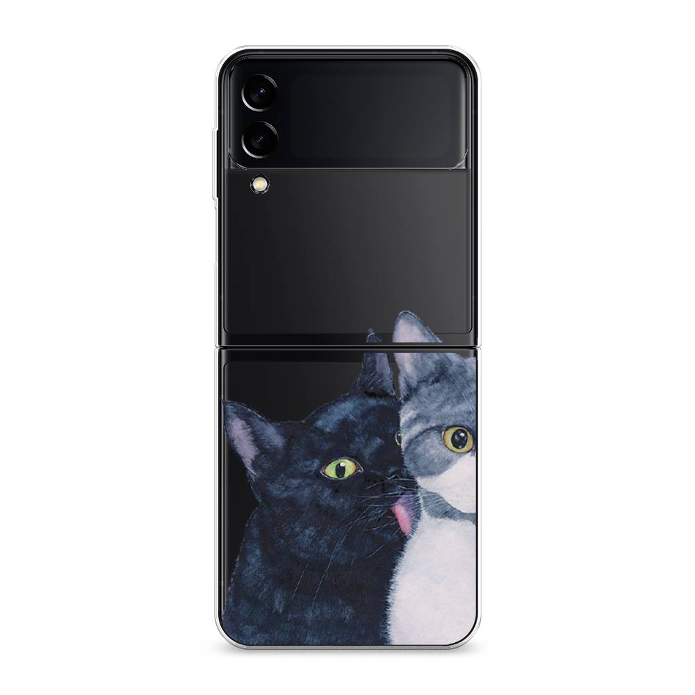 

Чехол Awog на Samsung Galaxy Z Flip 3 / Самсунг Z Flip 3 "Кошачья любовь", Синий, 2103750-1