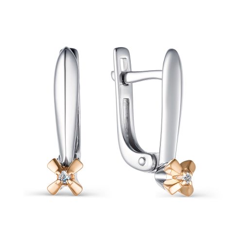 

Серьги женские из серебра АЛЬКОР 02-1650/000Б-00 бриллиант, 02-1650/000Б-00