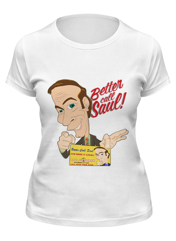 

Футболка женская Printio Better call saul белая M, Белый, Better call saul