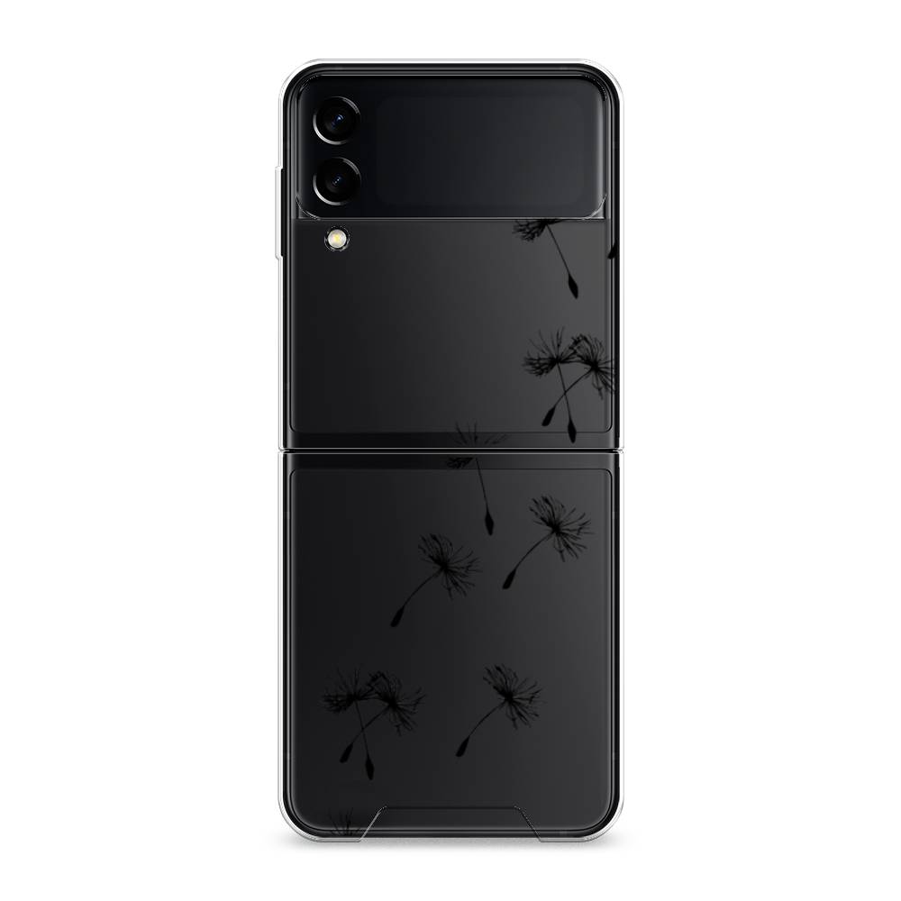 

Чехол Awog на Samsung Galaxy Z Flip 3 / Самсунг Z Flip 3 "Летящие одуванчики", Черный, 2103750-8