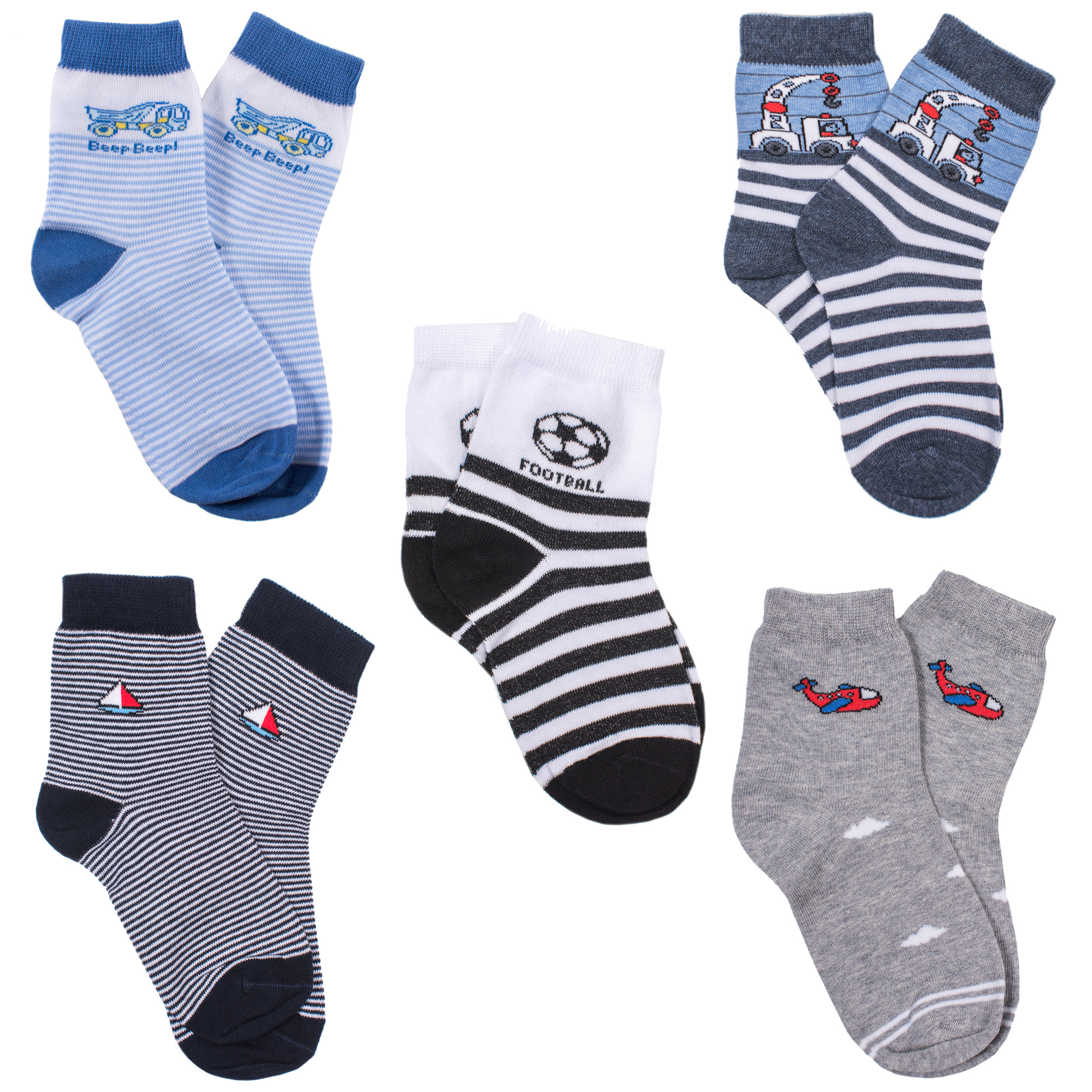 

Носки детские для мальчика Rusocks 5-Д-86 р.14-16 микс 1, 5-Д-86