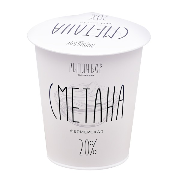 

Сметана Липин Бор Сыроварня 20% БЗМЖ 300 г