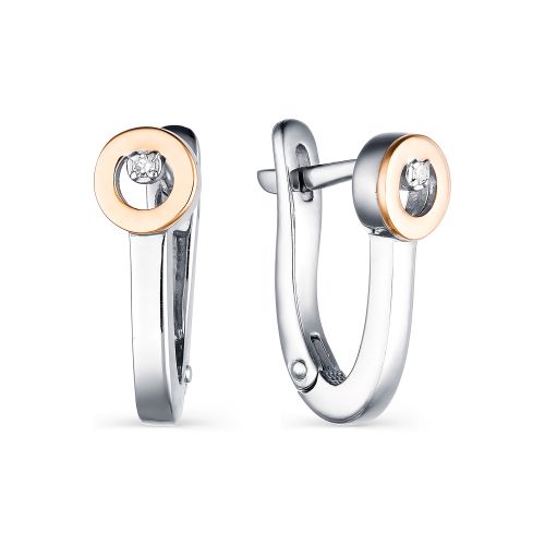 

Серьги женские из серебра АЛЬКОР 02-1723/000Б-00 бриллиант, 02-1723/000Б-00