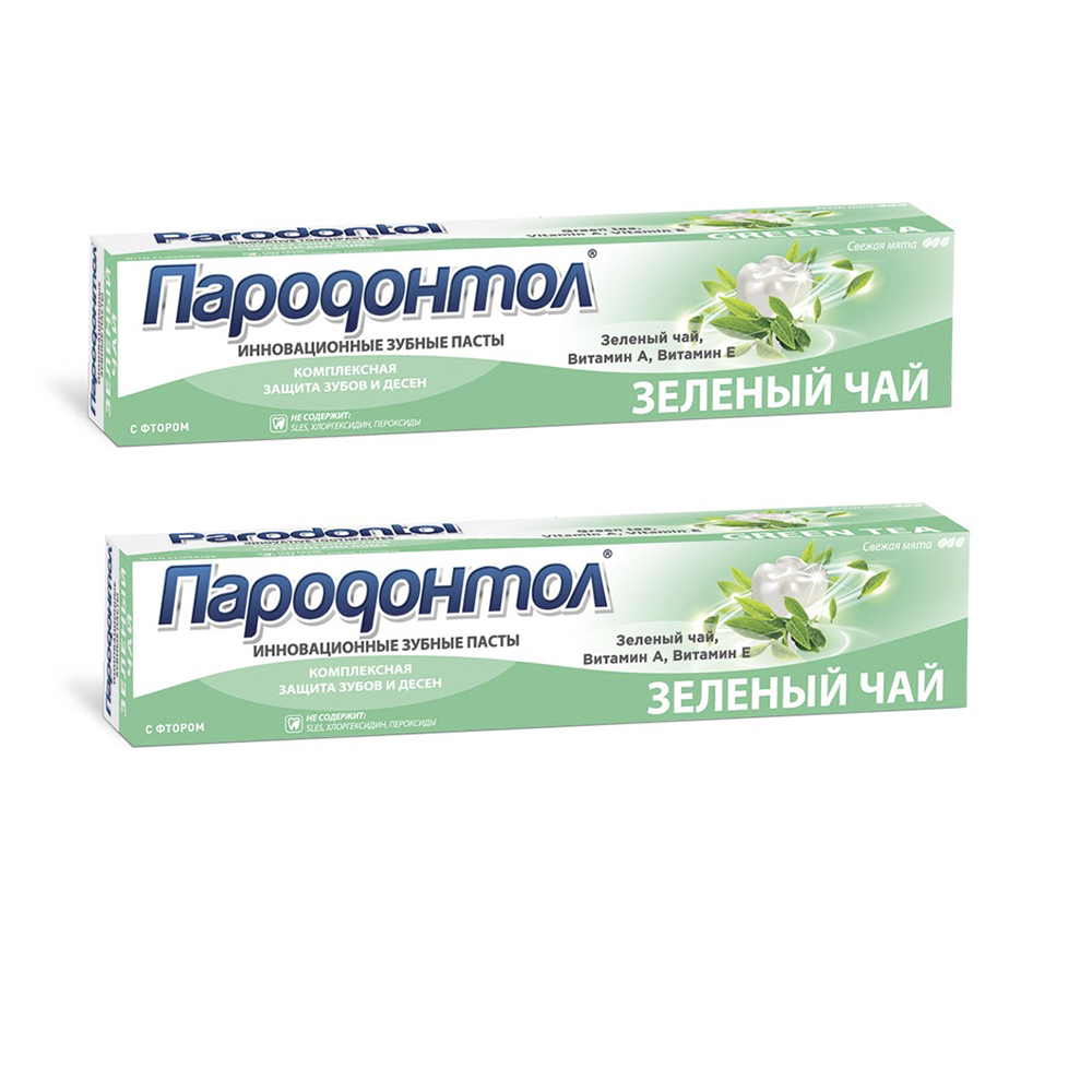 

Зубная паста СВОБОДА Пародонтол Экстракт зеленого чая 124г (2 шт в наборе)