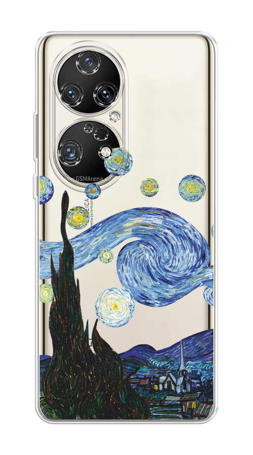 

Чехол на Huawei P50 Pro "Ночь Ван Гога", Голубой;синий;черный, 6105050-1