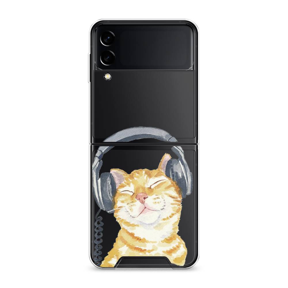 

Чехол Awog "Кот меломан" для Samsung Galaxy Z Flip 3