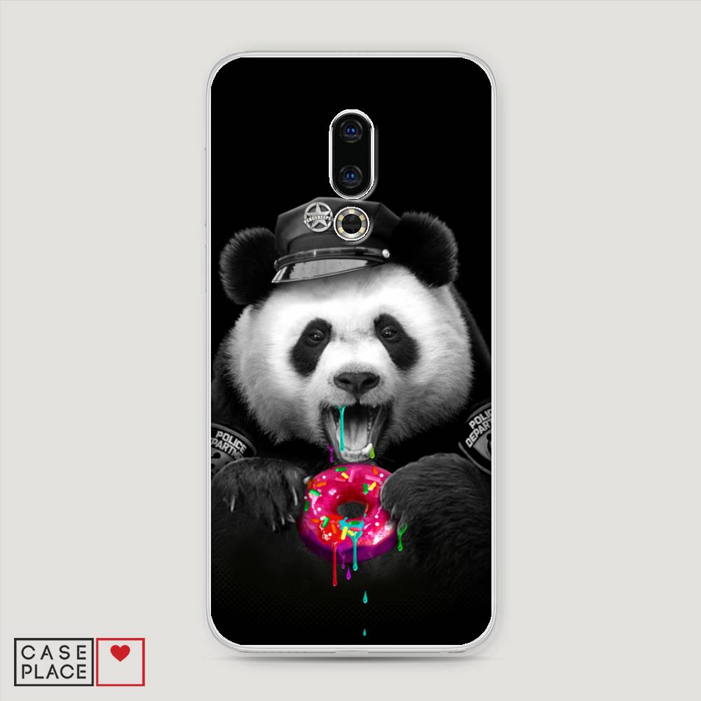

Чехол Awog на Meizu 16th "Панда police", Черный;белый;розовый, 72750-2