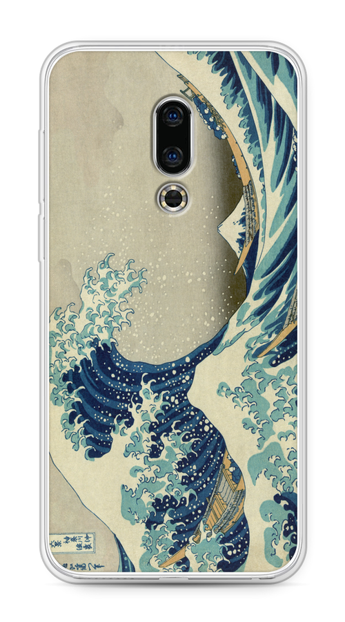 

Чехол Awog на Meizu 16th "Большая волна в Канагаве", Серый;синий;голубой, 72750-9
