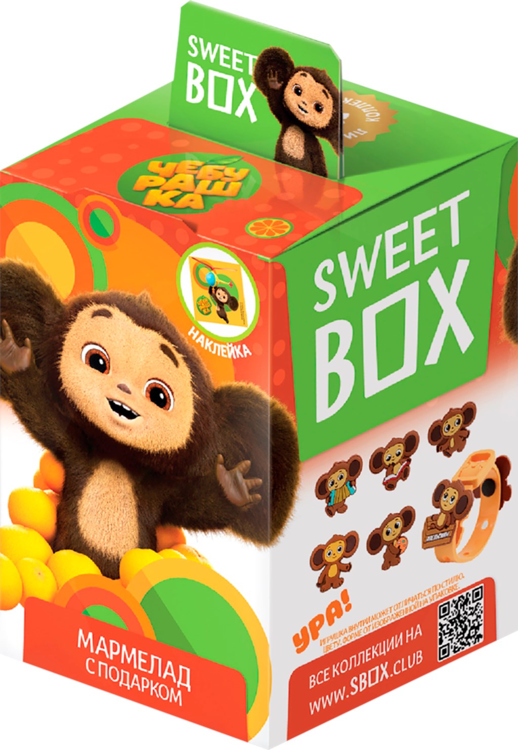 Мармелад Sweet Box Чебурашка жевательный с игрушкой 10 г