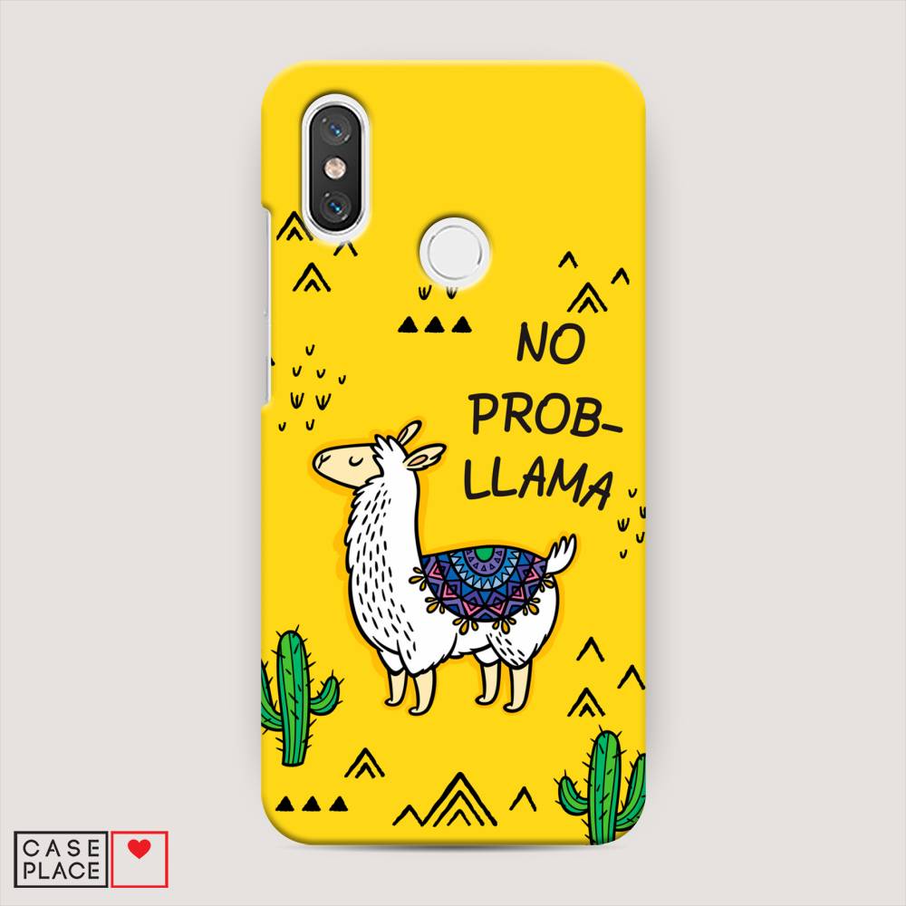 

Пластиковый чехол "No probLLama" на Xiaomi Mi 8, 33520-1