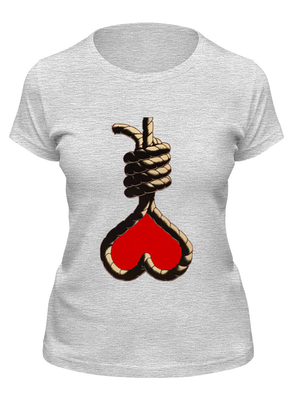 

Футболка женская Printio Love noose серая M, Серый, Love noose