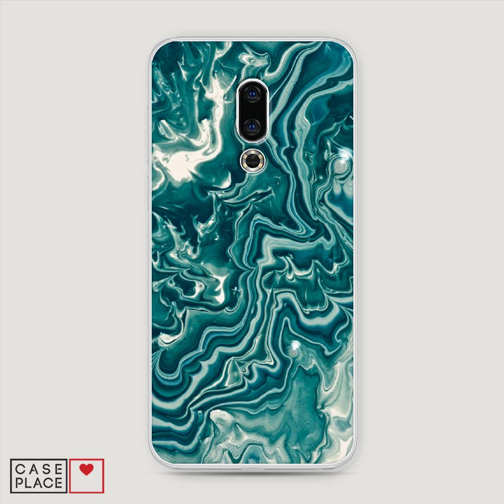 

Чехол Awog на Meizu 16th "Минералы 4", Голубой, 72750-3