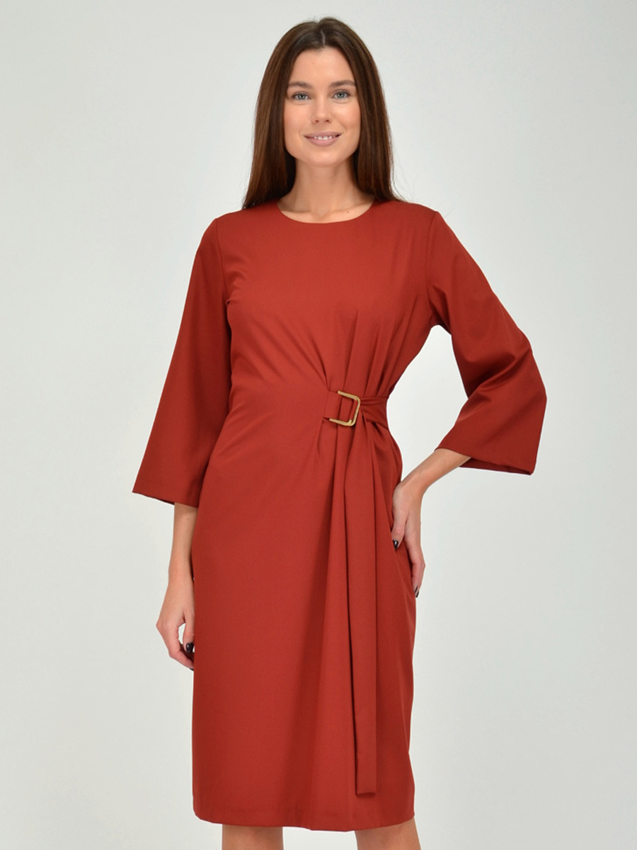 

Платье женское 1001dress VI00076BR коричневое 58 RU