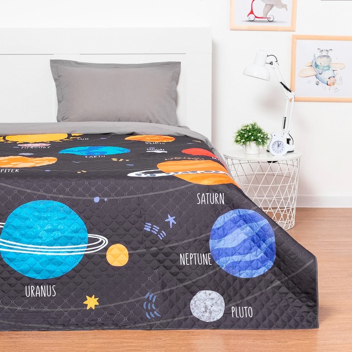 

Покрывало детское Этель 1,5 сп "Planet", 145х210 см, микрофибра, Фиолетовый