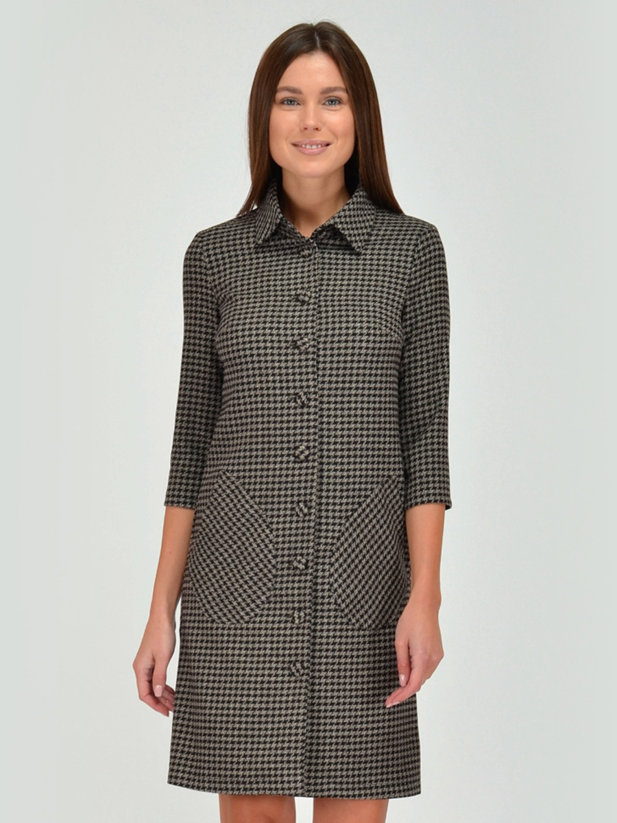 

Платье женское 1001dress VI00098BR коричневое 48 RU